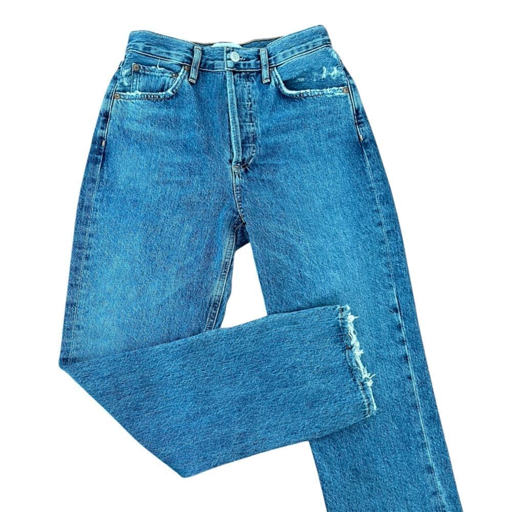 Agolde Riley Crop Hi Waisted Jeans